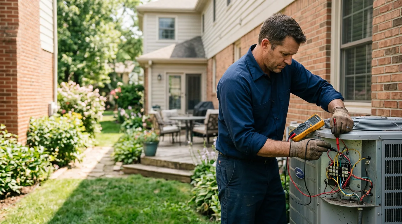 HVAC technician working near Geneva, NY